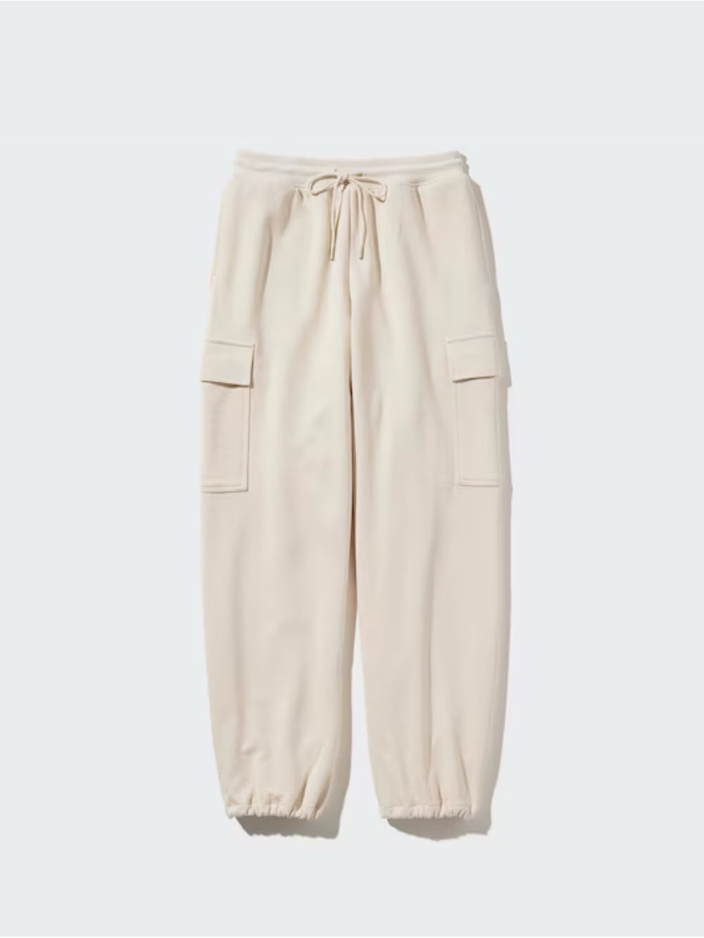 Uniqlo Sweat Cargo Pants Cream L